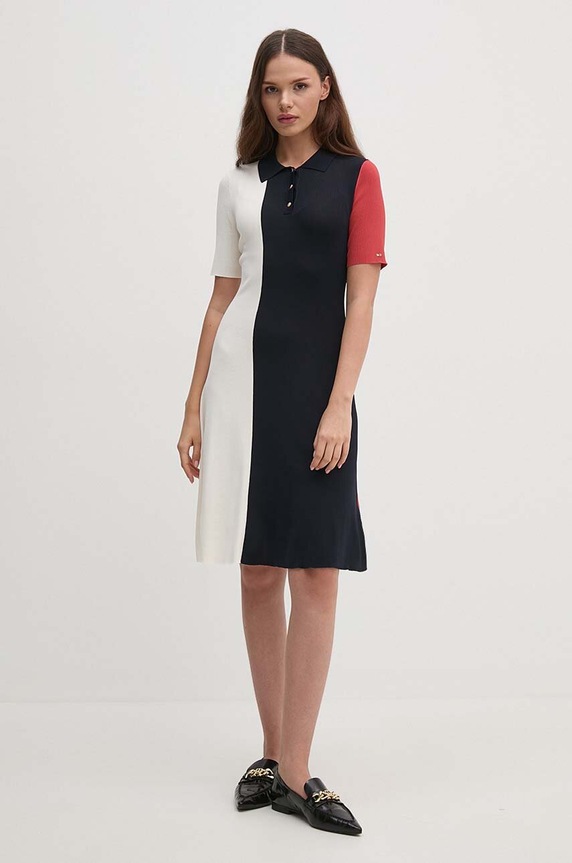 Tommy Hilfiger sukienka wzorzyste multicolor WW0WW42712