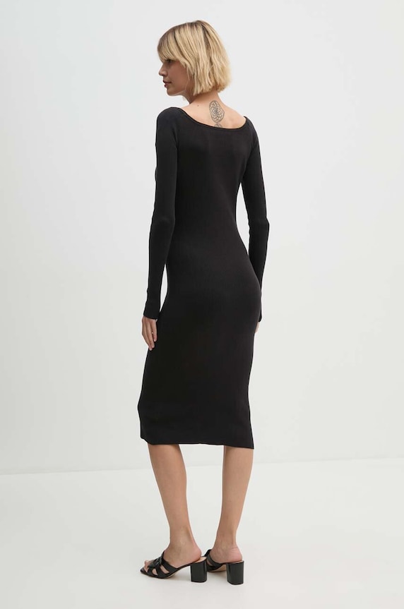 Calvin Klein Jeans rochie J20J223527 negru AW24