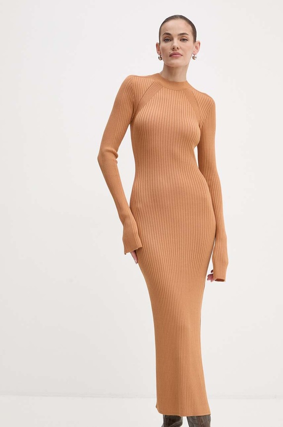 Patrizia Pepe sukienka casual brązowy 8A1338.K9J5