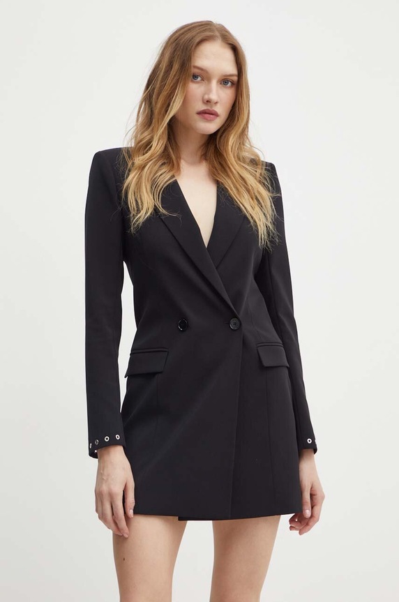 Patrizia Pepe sukienka z elastanem czarny 8A1398.A6F5