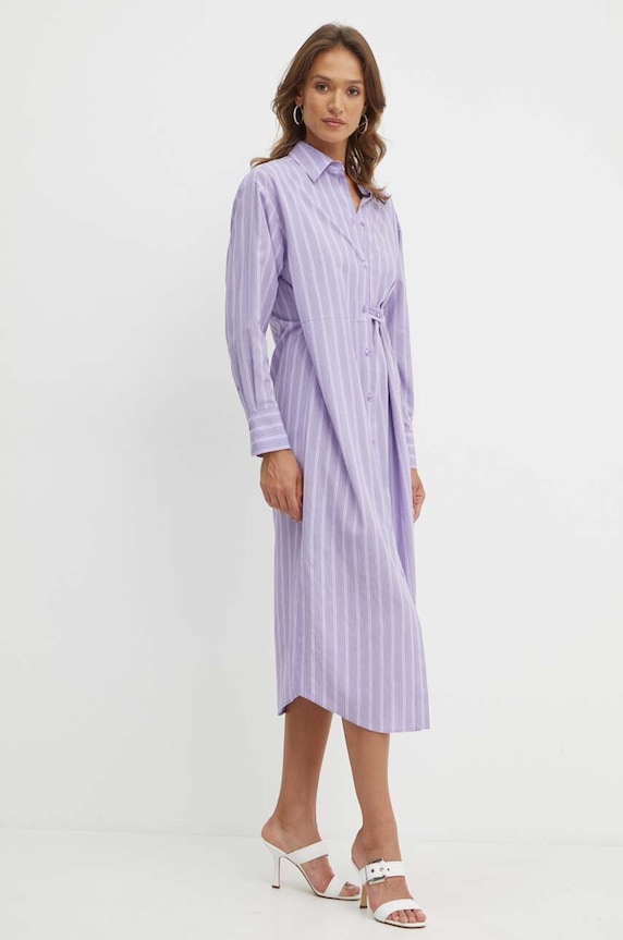 BOSS rochie fixat violet 50521214