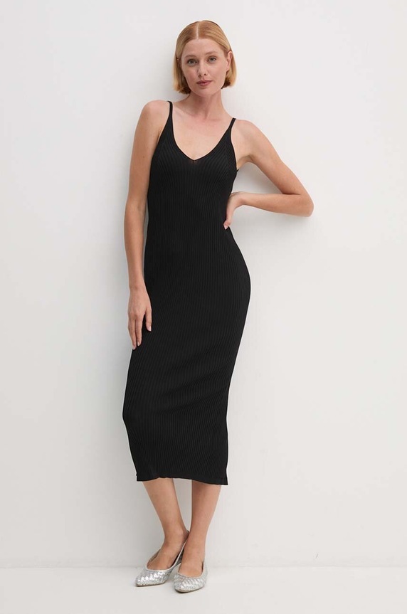 Dkny rochie midi negru D2E4A125