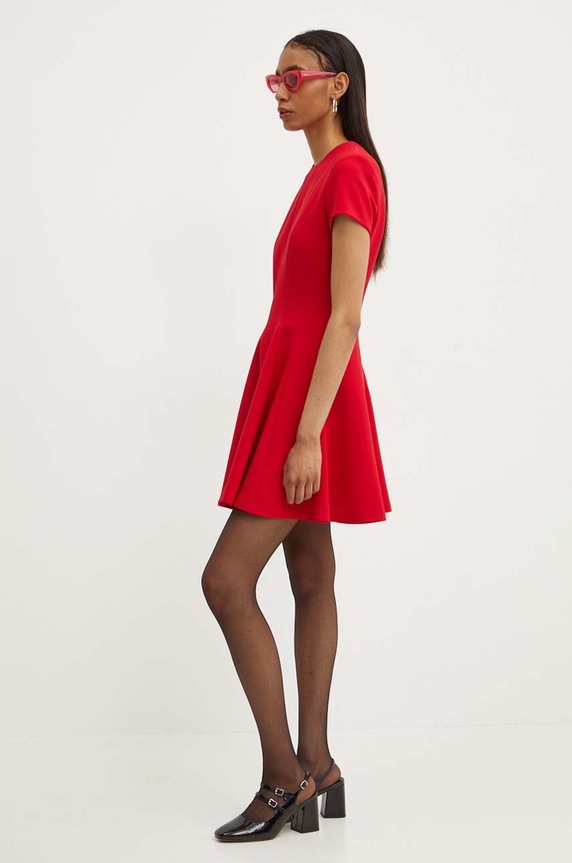 MSGM sukienka z elastanem czerwony 3741MDA04.247621