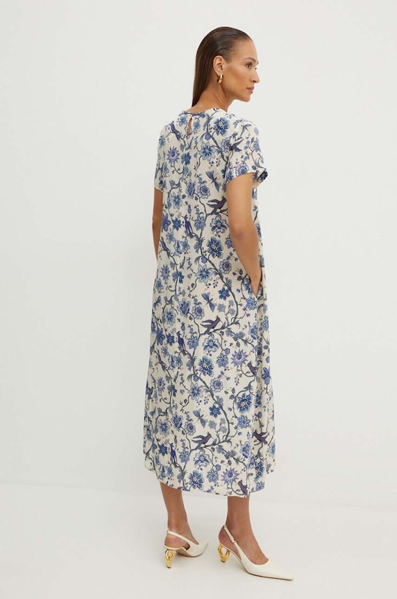Weekend Max Mara vestito in seta 2425226101600 blu AW24