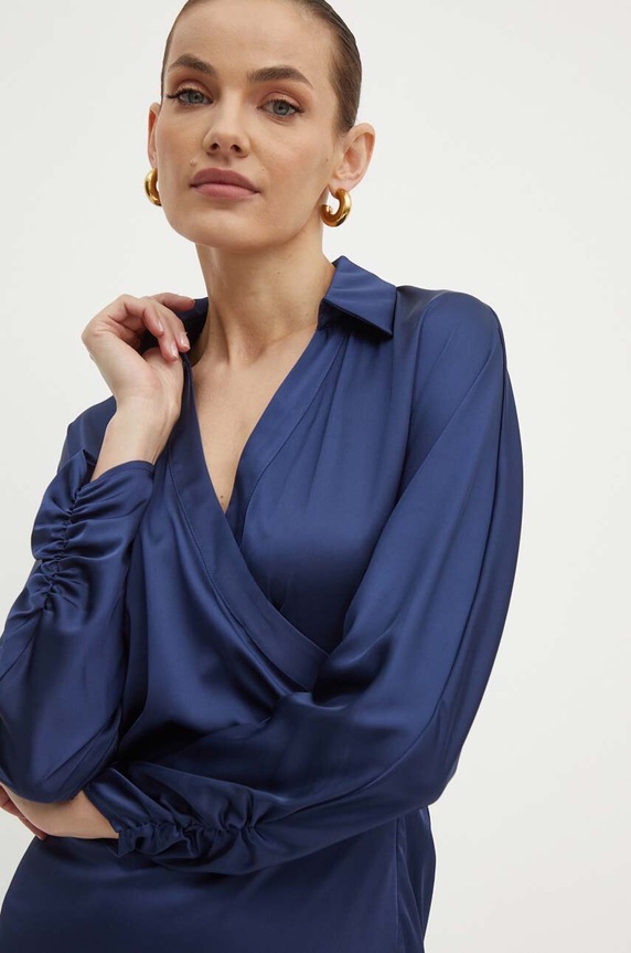 Šaty Guess TANYA námořnická modř W4YK69.WF1T2
