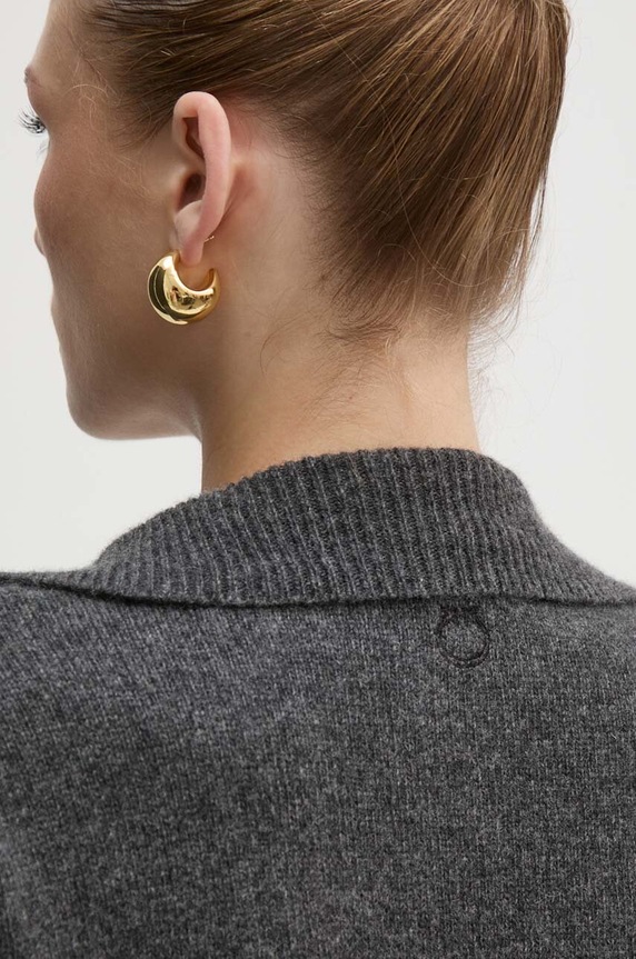 Μάλλινο φόρεμα Pinko 104064.A1CH γκρί