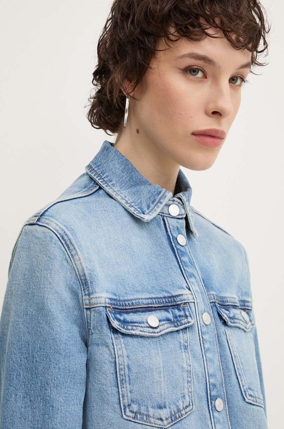Rifľové šaty Tommy Jeans modrá DW0DW18709