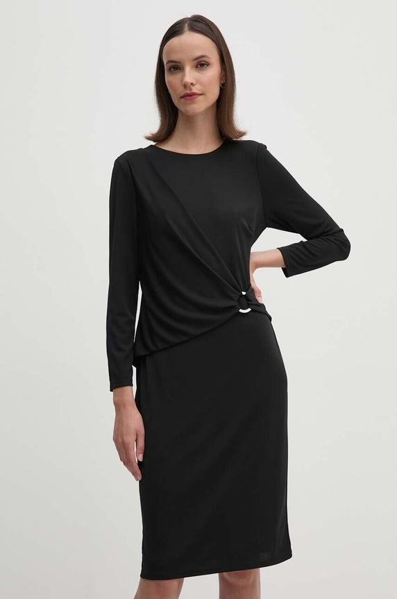 Šaty Lauren Ralph Lauren s elastanom čierna 250898916