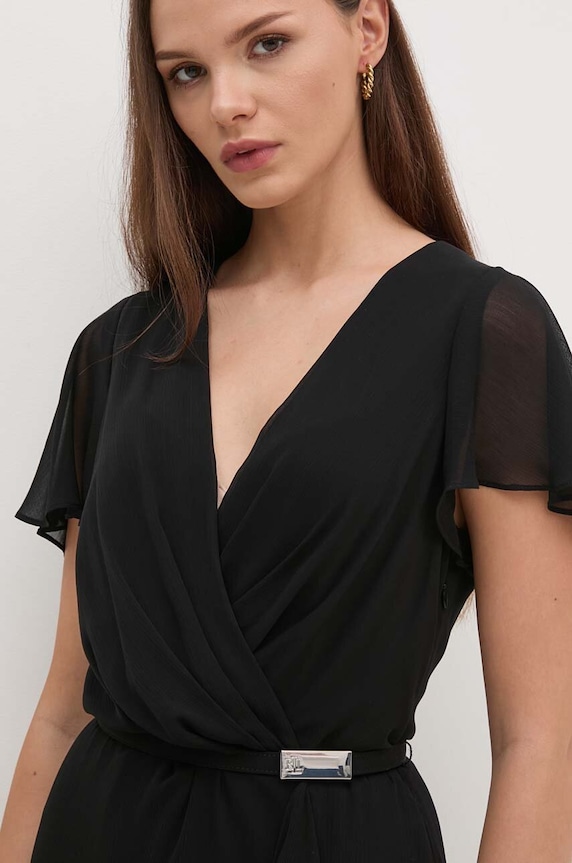 Obleka Lauren Ralph Lauren črna 253909447