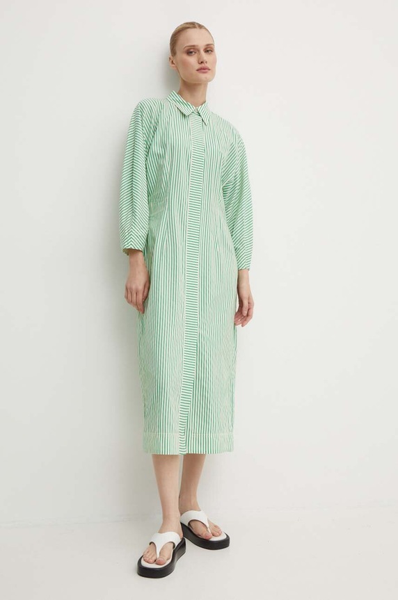Рокля Day Birger et Mikkelsen Laurie - Daily Classic Stripe RD DAY65243267 зелен AW24
