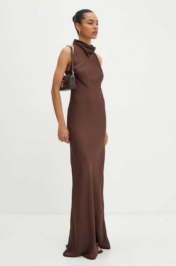 Šaty Rotate Lace Maxi Dress maxi hnědá 1126972910