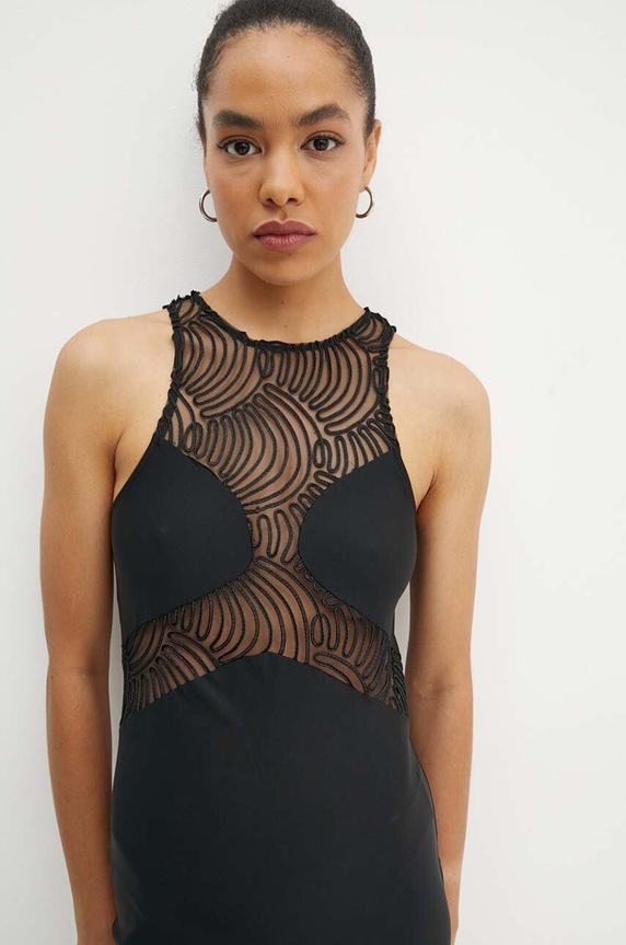Šaty Rotate Stretchy Mini Dress čierna 112913100