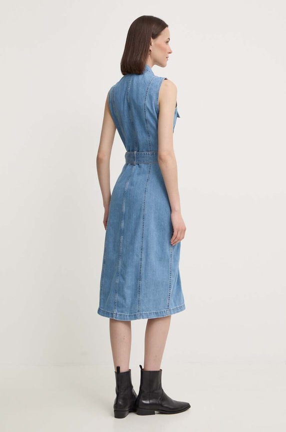 Odzież Pepe Jeans sukienka jeansowa LIZ PL953550 niebieski