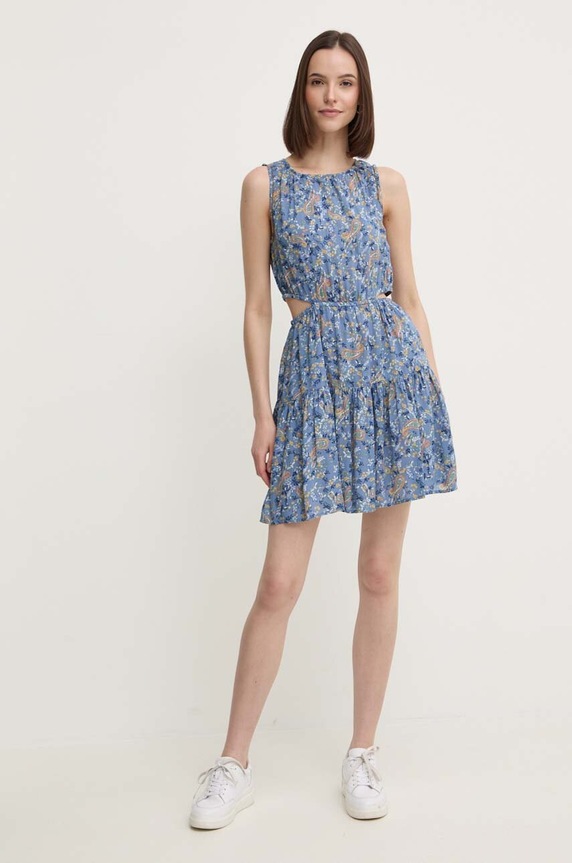 Pepe Jeans sukienka MINDY PL953562 niebieski AW24