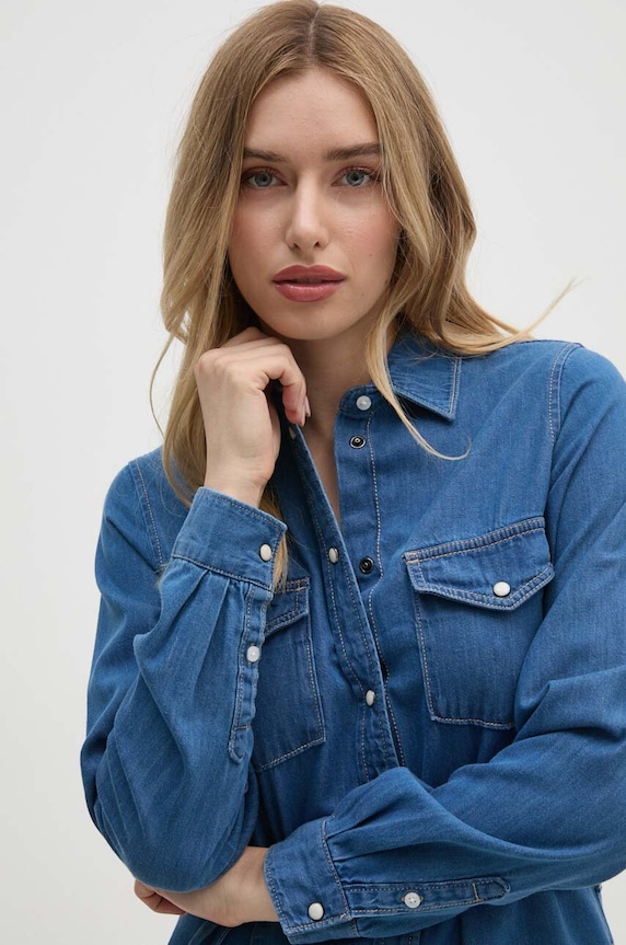 Haljina Pepe Jeans REGULAR DENIM DRESS plava PL953581HT8