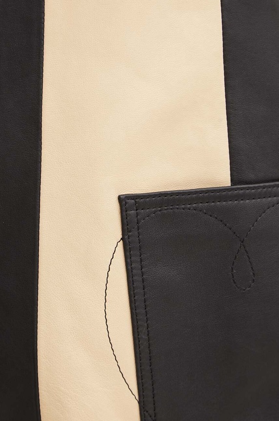 Kožené šaty Moschino Jeans 3704.8216 vícebarevná