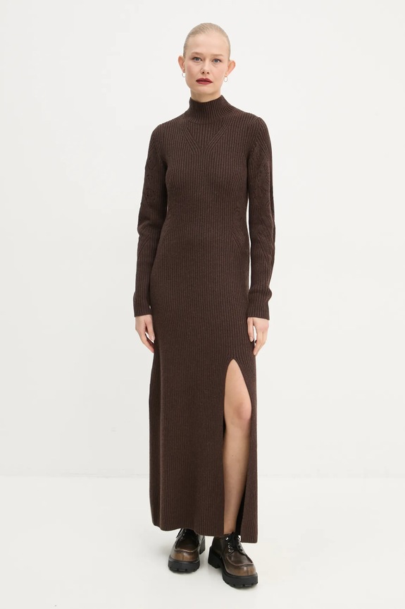 Φόρεμα BA&SH μακρύ καφέ 1H24ARMI