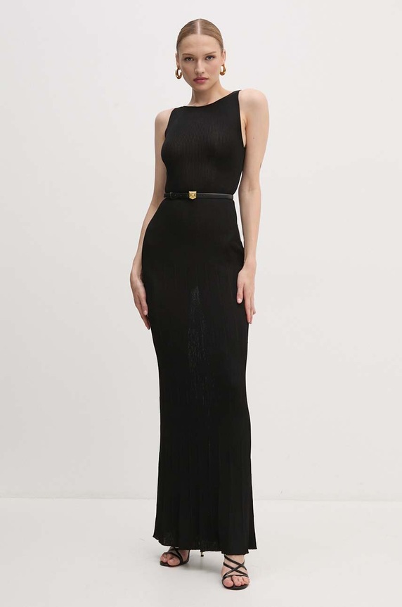 Φόρεμα Elisabetta Franchi AM12Q46E2 μαύρο AW24