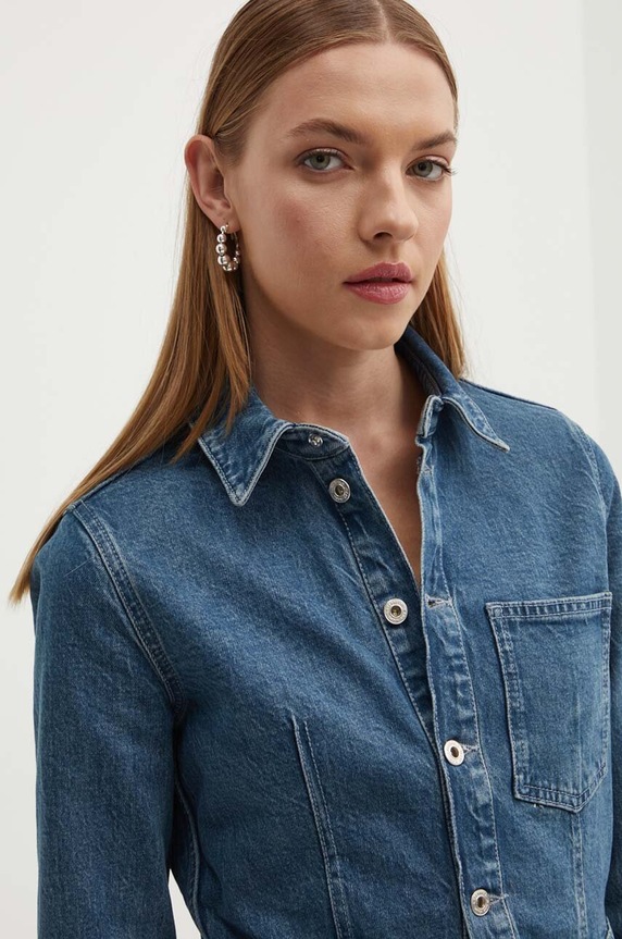 Φόρεμα τζιν Karl Lagerfeld Jeans 245J1302 μπλε