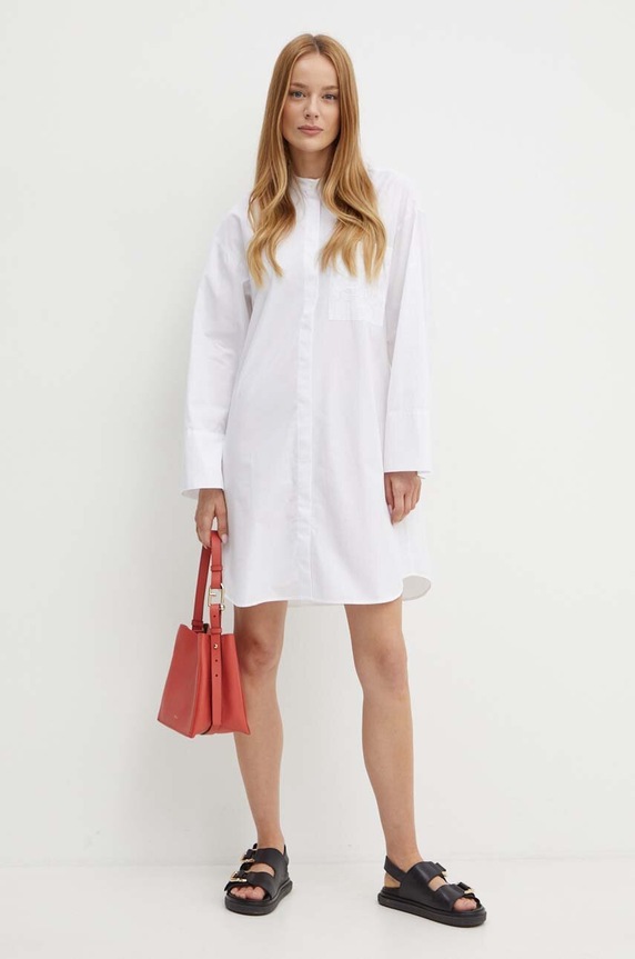 MAX&Co. sukienka bawełniana 2426226031200 biały AW24