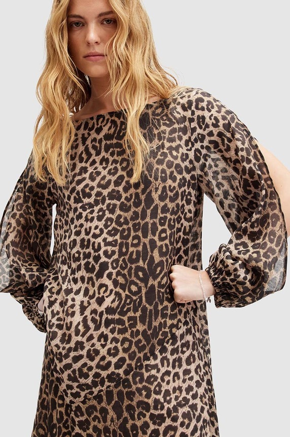 Šaty AllSaints JANE LEPPO W177DA viacfarebná AW24