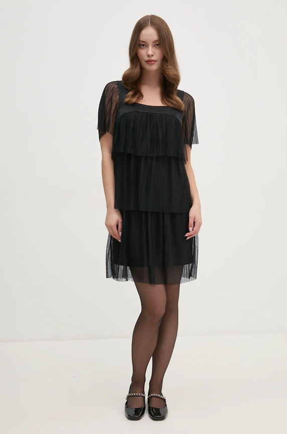 Dkny sukienka P4GD6XPH czarny AW24