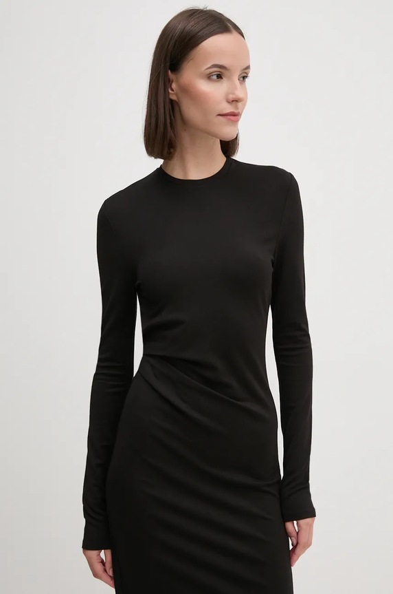 Dkny sukienka czarny D2G4A142
