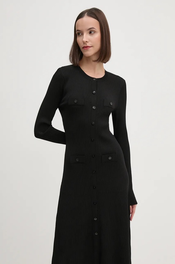 Dkny sukienka czarny D2G4A108