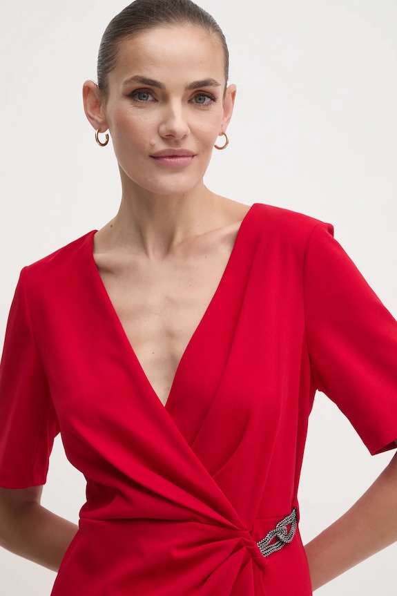 Dkny sukienka czerwony DD4H1B66