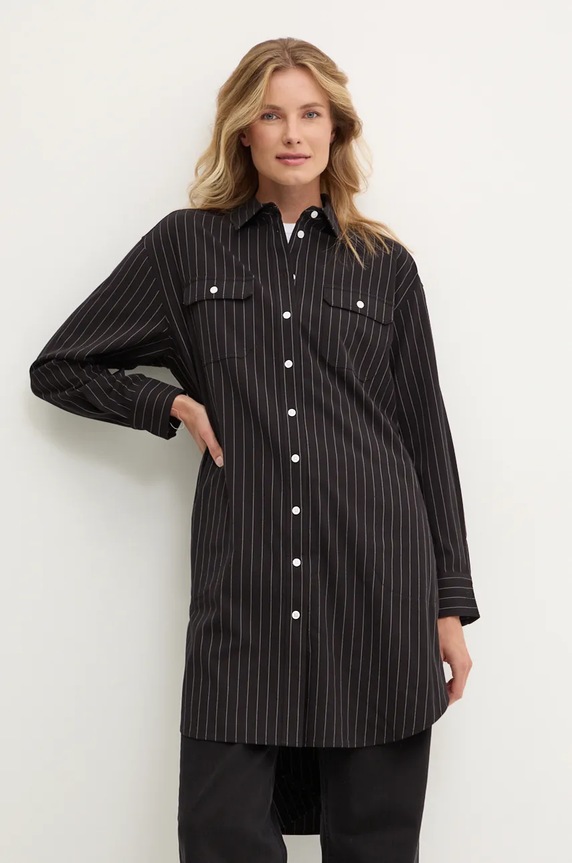 Dkny sukienka wzorzyste czarny D2G4A144