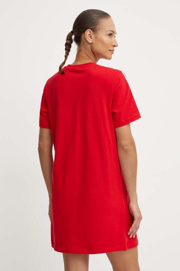 Ruházat adidas pamut ruha Essentials IY4241 piros