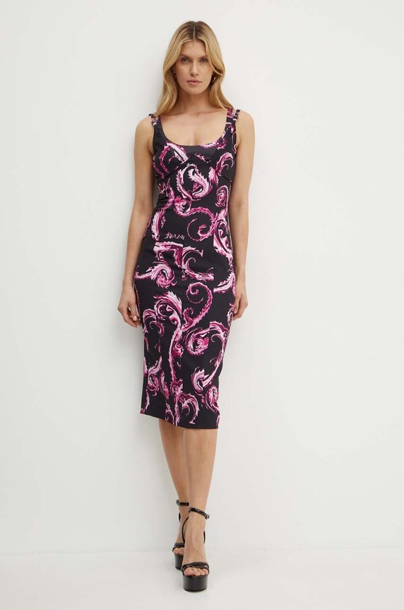Haljina Versace Jeans Couture 77HAO919.NS515 crna AW24