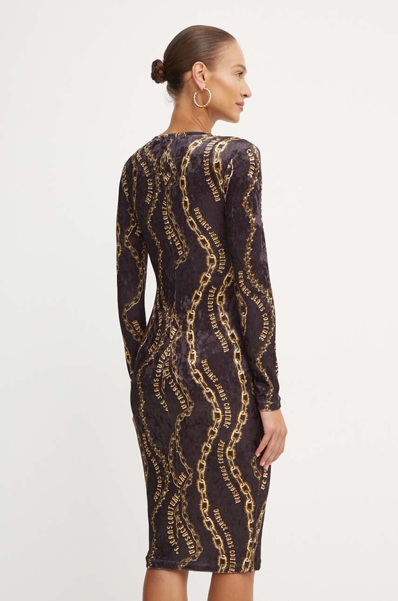 Îmbrăcăminte Versace Jeans Couture rochie de catifea 77HAO9B0.JS367 negru
