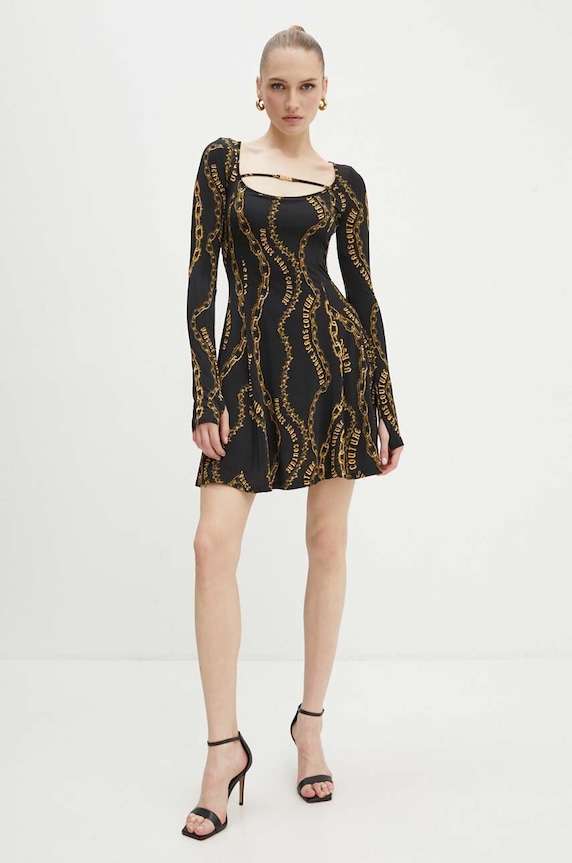 Versace Jeans Couture rochie 77HAO922.JS416 negru AW24