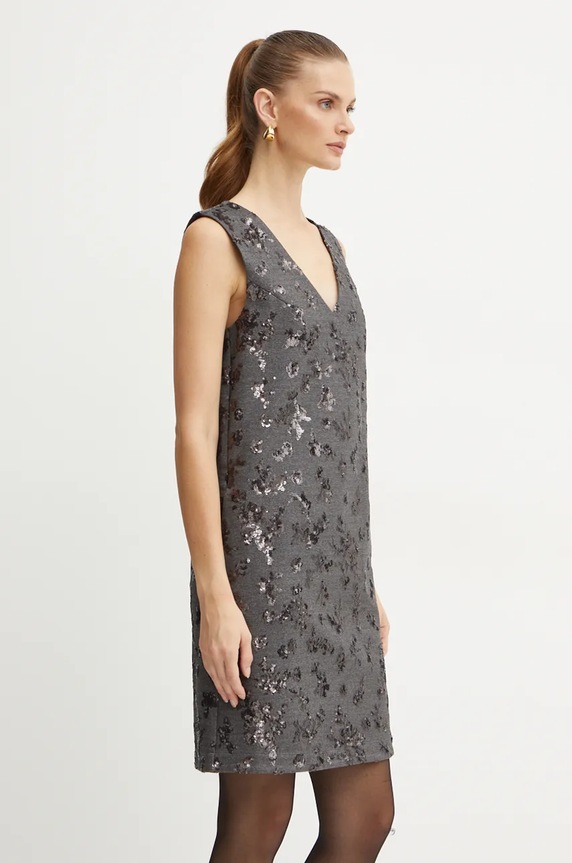Weekend Max Mara sukienka tkanina szary 2425626022600