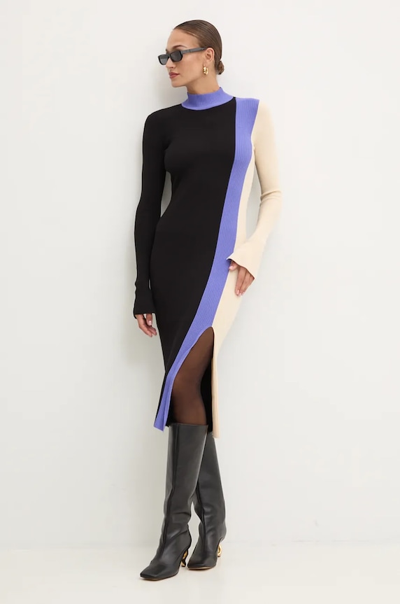 Patrizia Pepe sukienka 2A2863.K7X5 czarny AW24