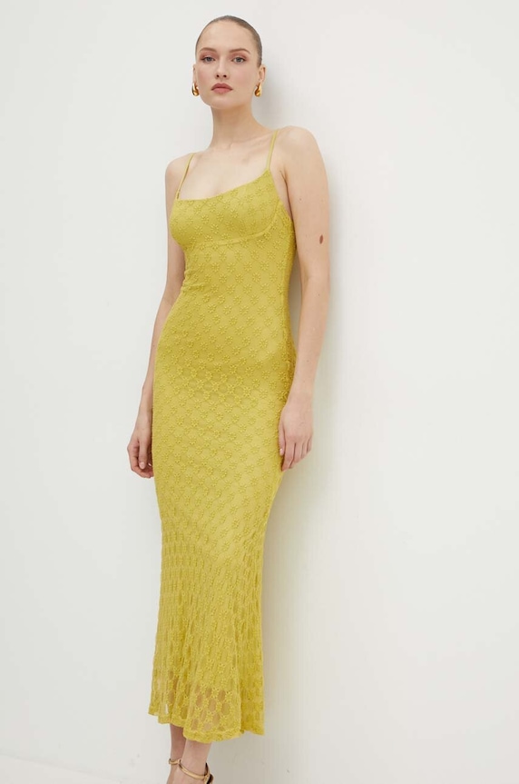 Šaty Bardot ADONI zelená 57998DB1.MOSS