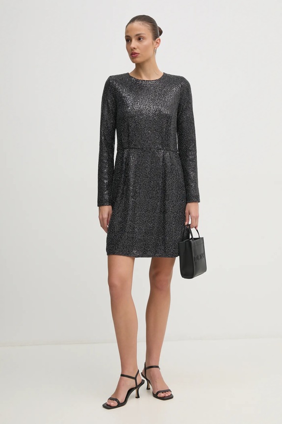 United Colors of Benetton rochie mini negru 4RO6DV0AC