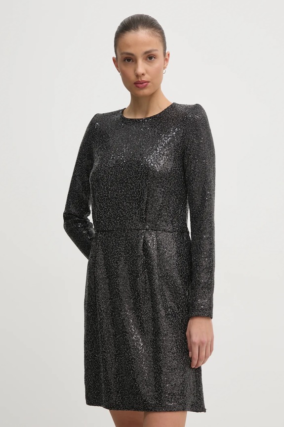 United Colors of Benetton rochie 4RO6DV0AC negru AW24