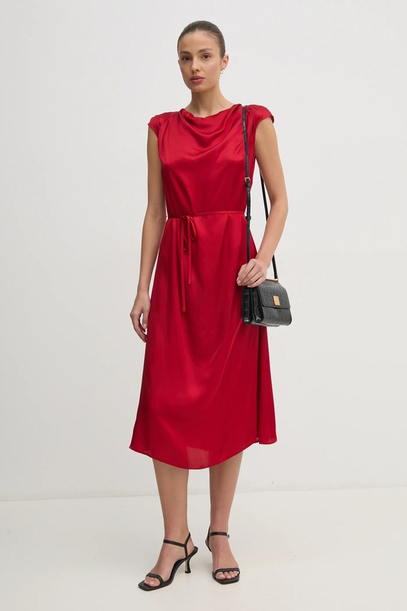 Φόρεμα United Colors of Benetton 4FWVDV0AB κόκκινο AW24