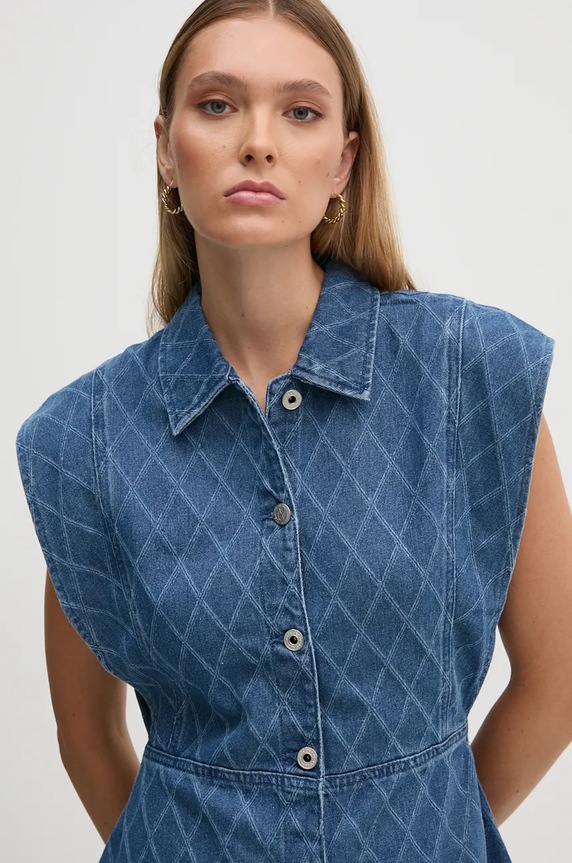 Rifľové šaty Pepe Jeans CHEY modrá PL953554
