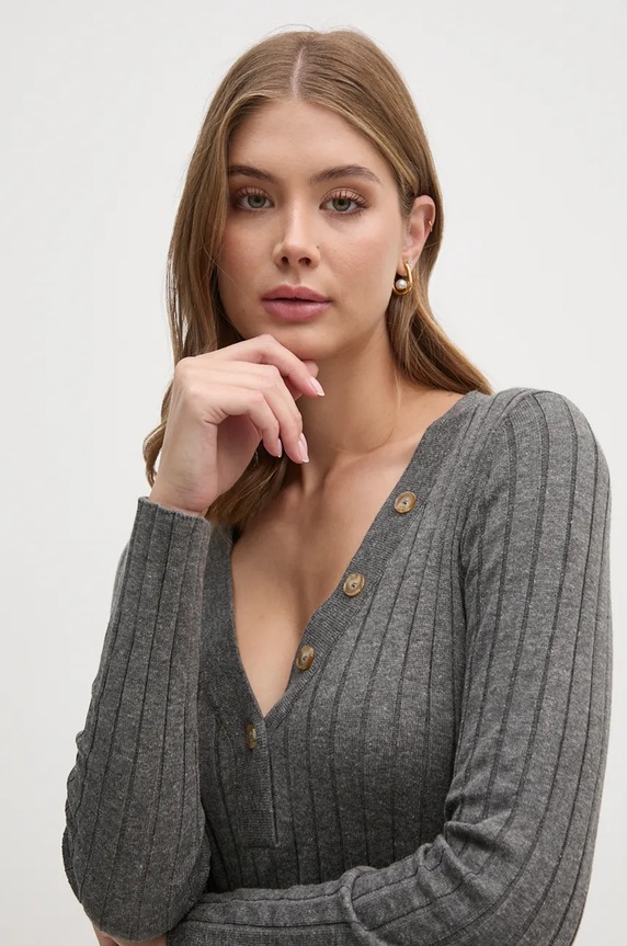 Pepe Jeans sukienka IZABEL DRESS szary PL953586