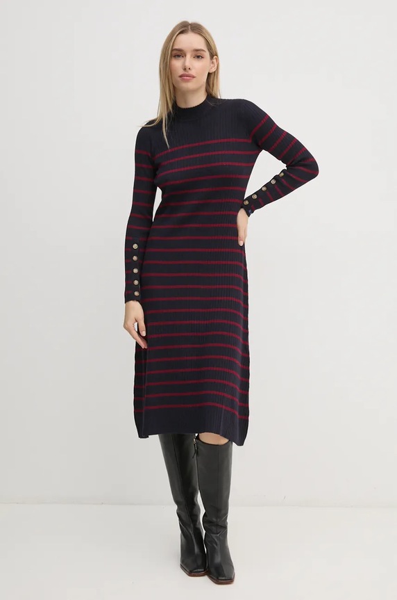 Pepe Jeans sukienka HARLEM DRESS granatowy PL953587