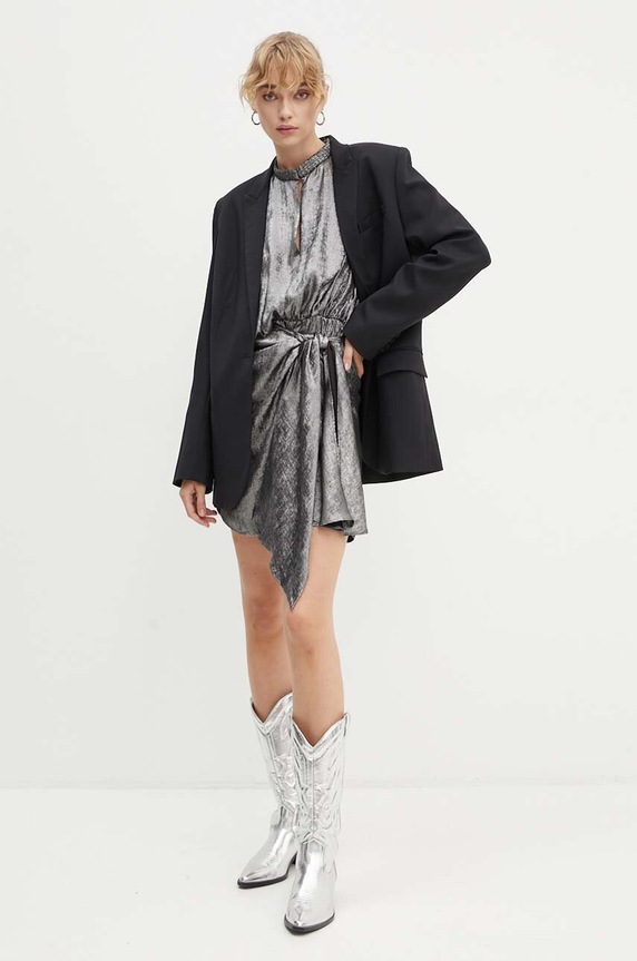 Φόρεμα IRO WP33CLARIBEL ασημί AW24