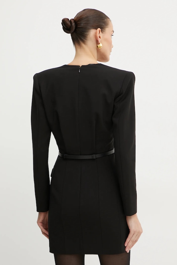 Ρούχα Φόρεμα από μείγμα μαλλιού Elisabetta Franchi AB63747E2 μαύρο