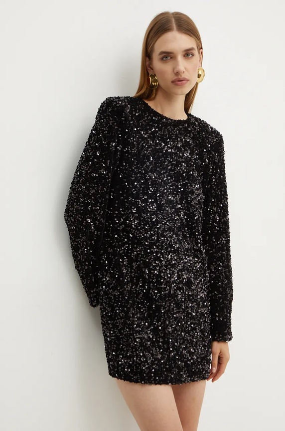Φόρεμα Elisabetta Franchi μακρύ μαύρο AB70347E2
