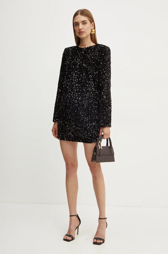 Φόρεμα Elisabetta Franchi AB70347E2 μαύρο AW24