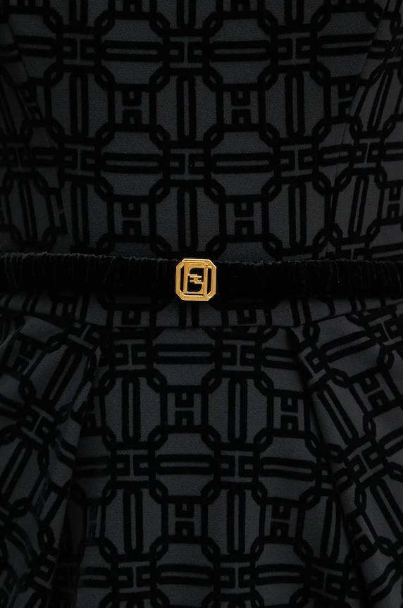 Φόρεμα Elisabetta Franchi AB70847E2 μαύρο