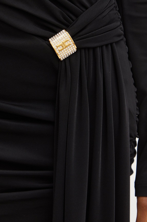Φόρεμα Elisabetta Franchi AB71947E2 μαύρο
