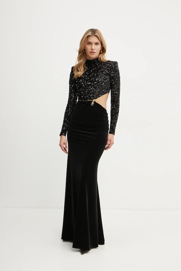 Φόρεμα Elisabetta Franchi μαύρο AB73647E2